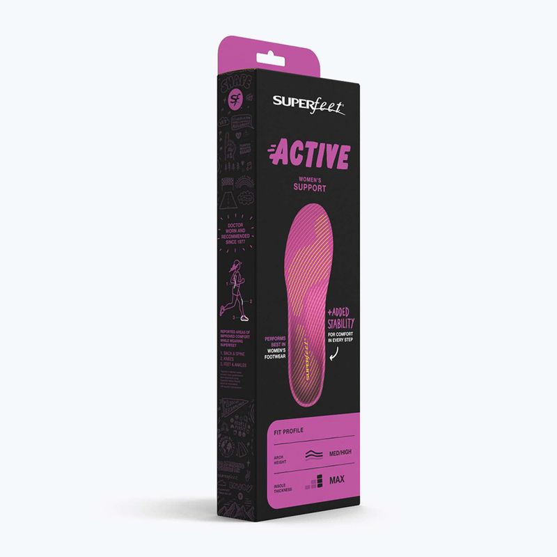 Solette Superfeet Active Women's Support plum 8