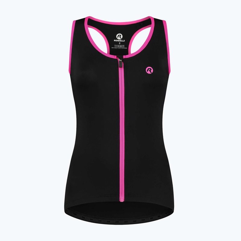 Maglia ciclismo donna Rogelli Abbey Tank Top W nero / rosa 4