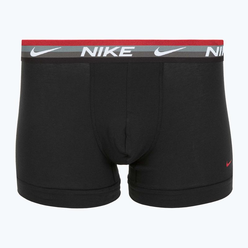 Boxer da uomo Nike Everyday Cotton Stretch Trunk 3 paia blk mt airmx wb/uni red/clear grey high shine wb 4