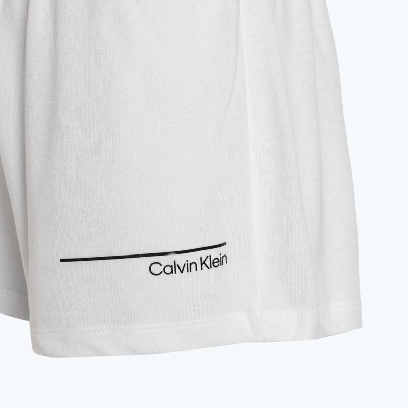 Pantaloncini rilassati Calvin Klein da donna, bianco classico 4