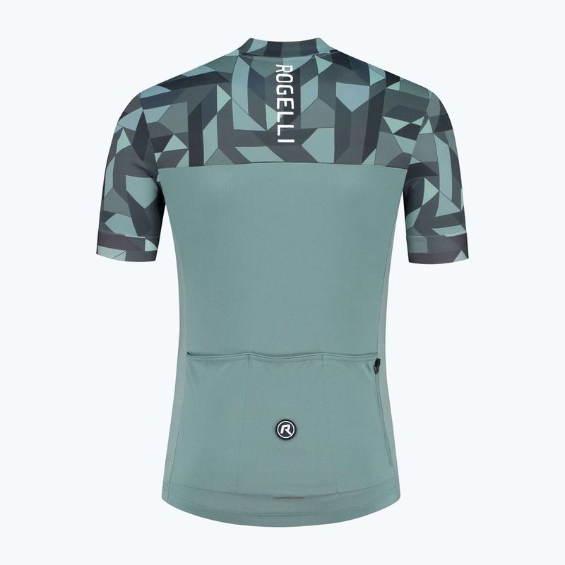 Maglia ciclismo uomo Rogelli Essential Graphic grigio 5