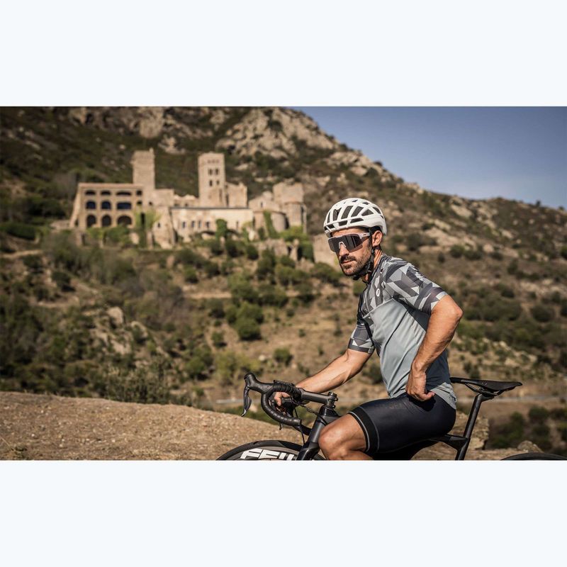 Maglia ciclismo uomo Rogelli Essential Graphic grigio 10