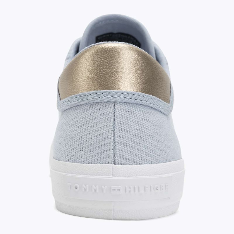 Scarpe da ginnastica Tommy Hilfiger da donna Vulc Canvas Lace Up, blu chiaro 6