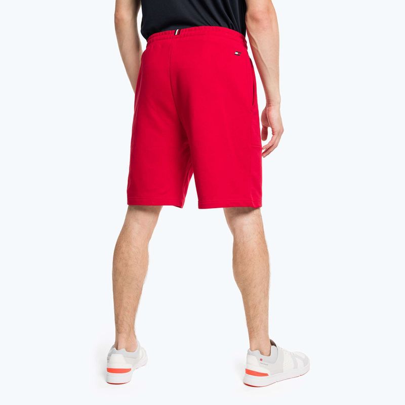 Tommy Hilfiger Graphic Sweatshort rosso da uomo 3