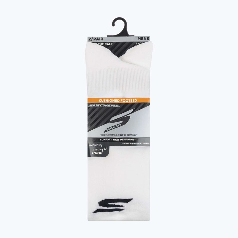 Calze da uomo SKECHERS 1/2 Terry Over The Knee 2 paia white traditional 6