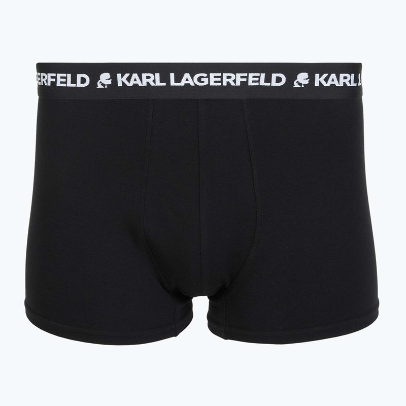 Boxer uomo KARL LAGERFELD Logo Trunk 3 paia black 2