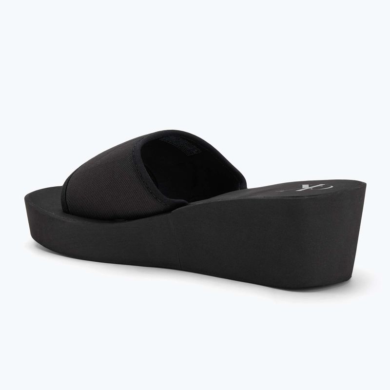 Calvin Klein infradito donna YW0YW01725 Beach Wedge Slide Canvas triple nero 3