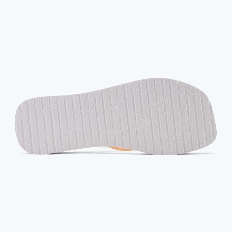Calvin Klein infradito donna YW0YW01720 Tong+ Tpu Metallic whisper pink/bianco brillante 4