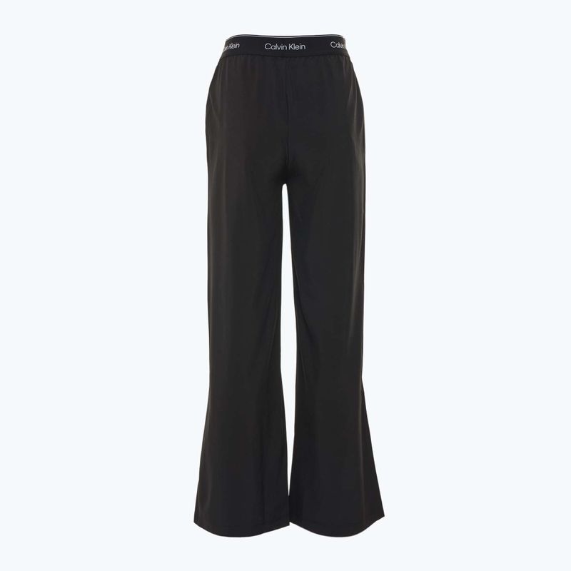 Pantaloni da donna Calvin Klein a gamba larga nero 2