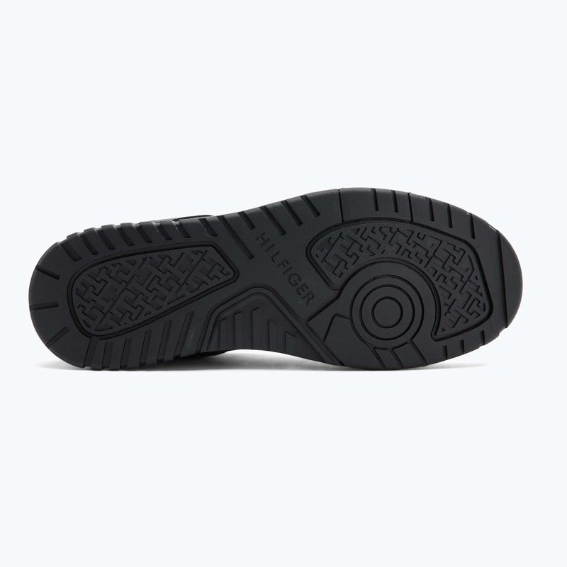 Scarpe Tommy Hilfiger Basket Core Lite Lth Mix uomo nero 4