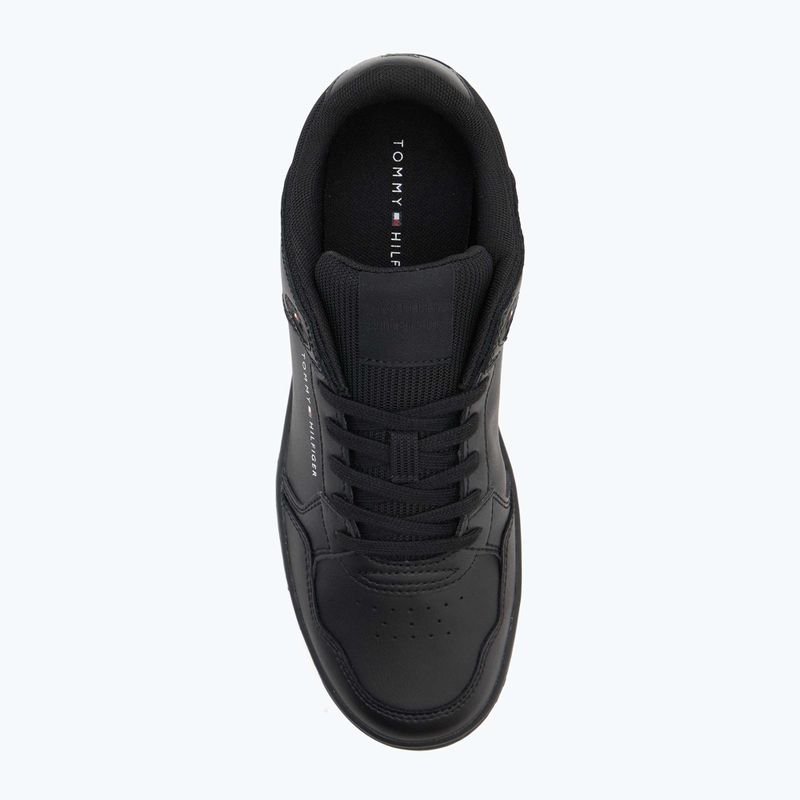 Scarpe Tommy Hilfiger Basket Core Lite Lth Mix uomo nero 5