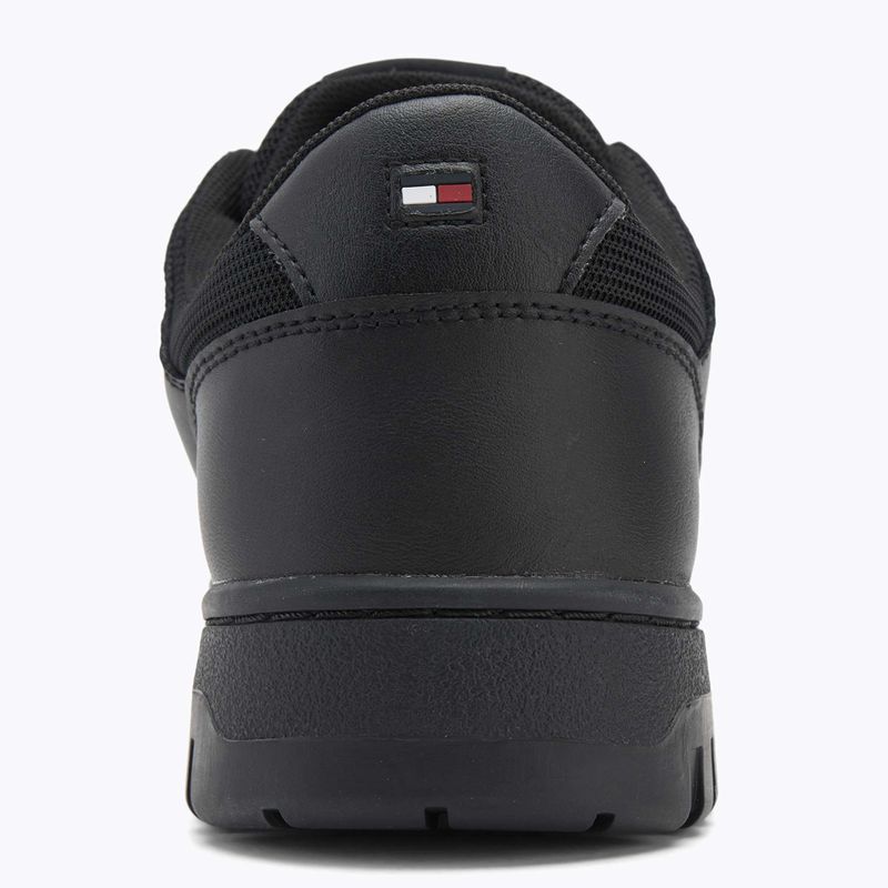 Scarpe Tommy Hilfiger Basket Core Lite Lth Mix uomo nero 6