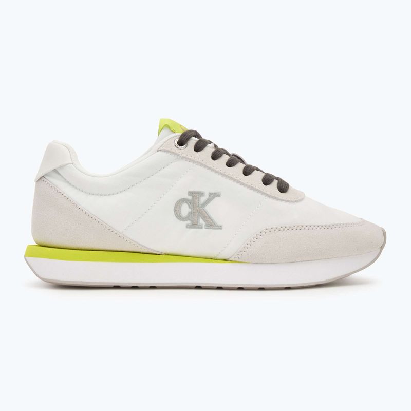 Scarpe da donna Calvin Klein YW0YW01990 Retro Runner Lace Up Nylon MG white/evening primrose/lily white 2