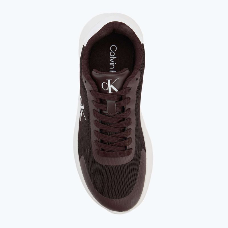 Scarpe donna Calvin Klein YW0YW01750 3 Eva Runner Mesh MG brown out/green haze 5