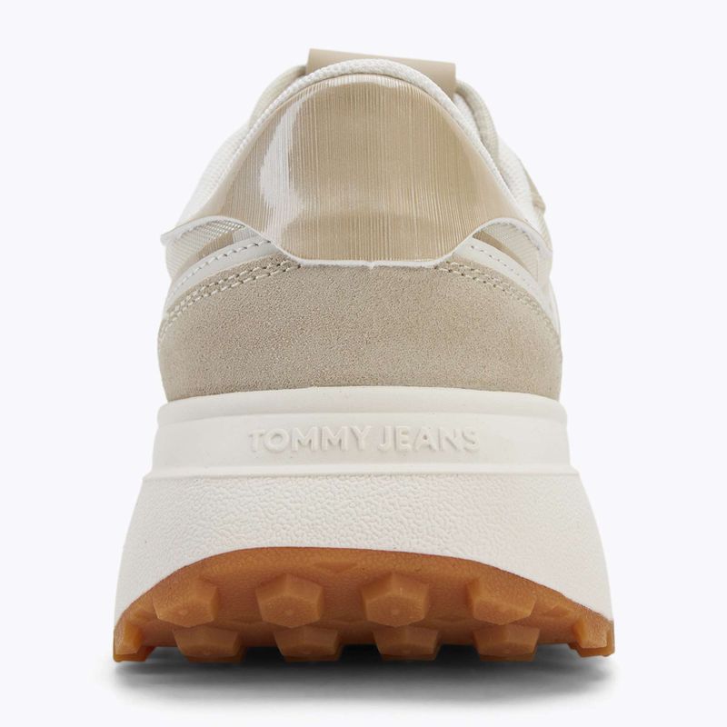 Scarpe Tommy Jeans Cleated Runner donna in terra battuta bianca 6