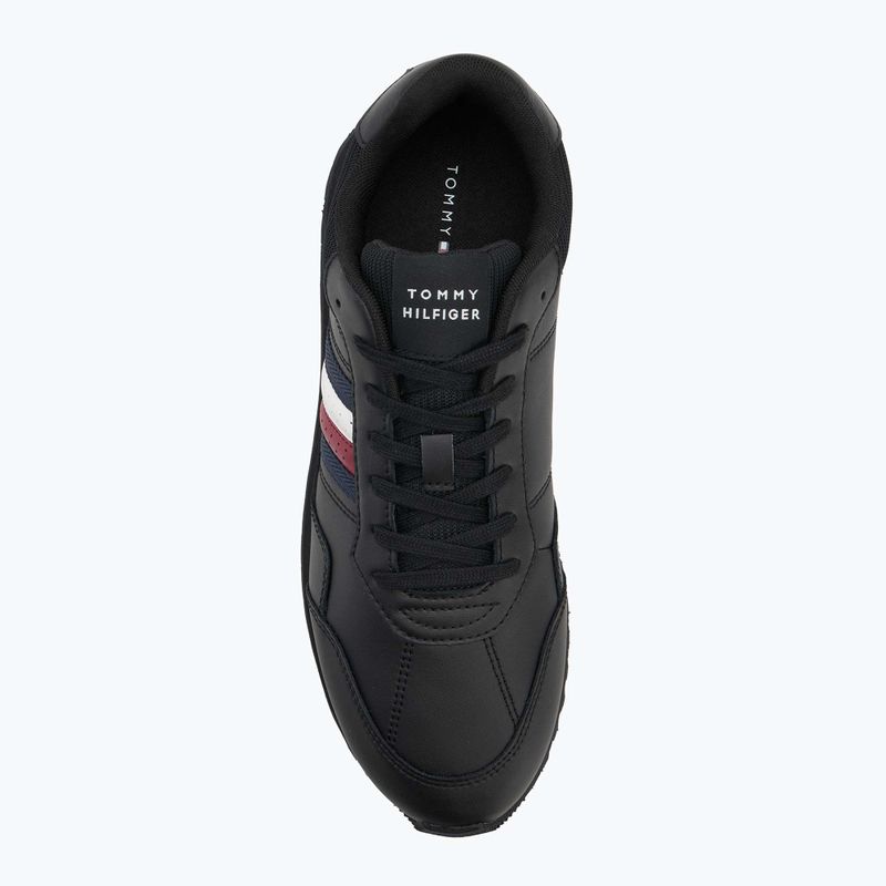 Scarpe da uomo Tommy Hilfiger New Runner Eva Lth Stripes nere 5