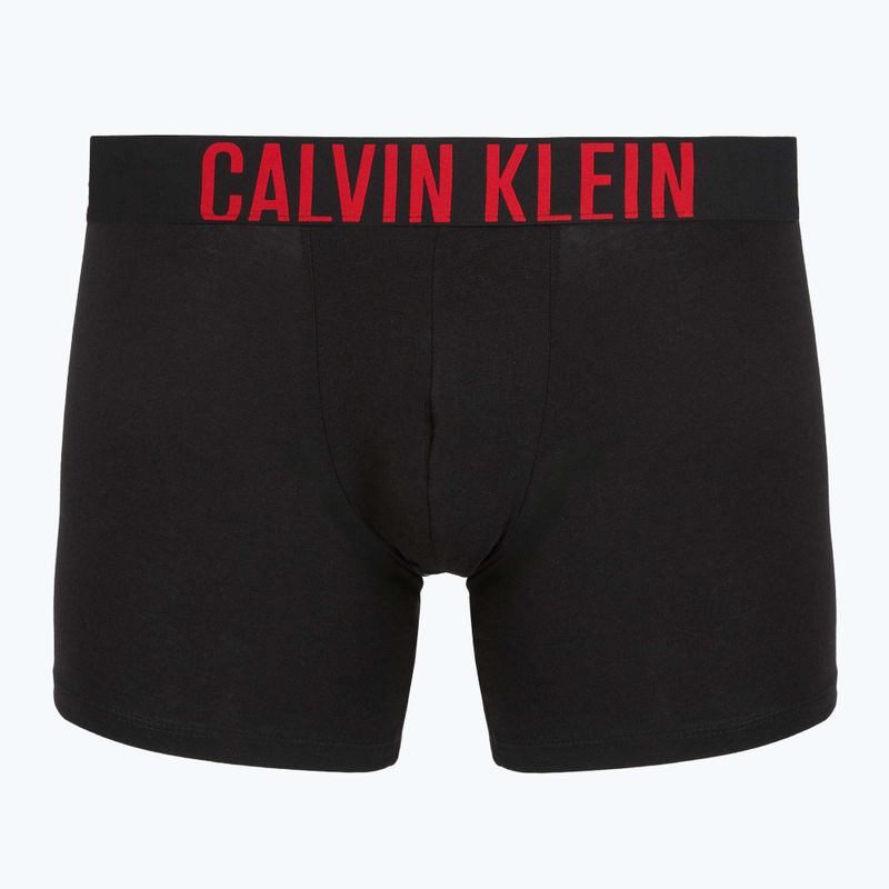 Boxer Calvin Klein 000NB3609A Boxer Brief 3 pairs black with oatmeal logo/black with age 4