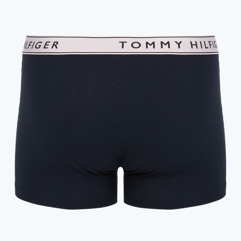 Boxer Tommy Hilfiger Trunk WB 3 pairs purple pink/antique silverer/aegean sea 2