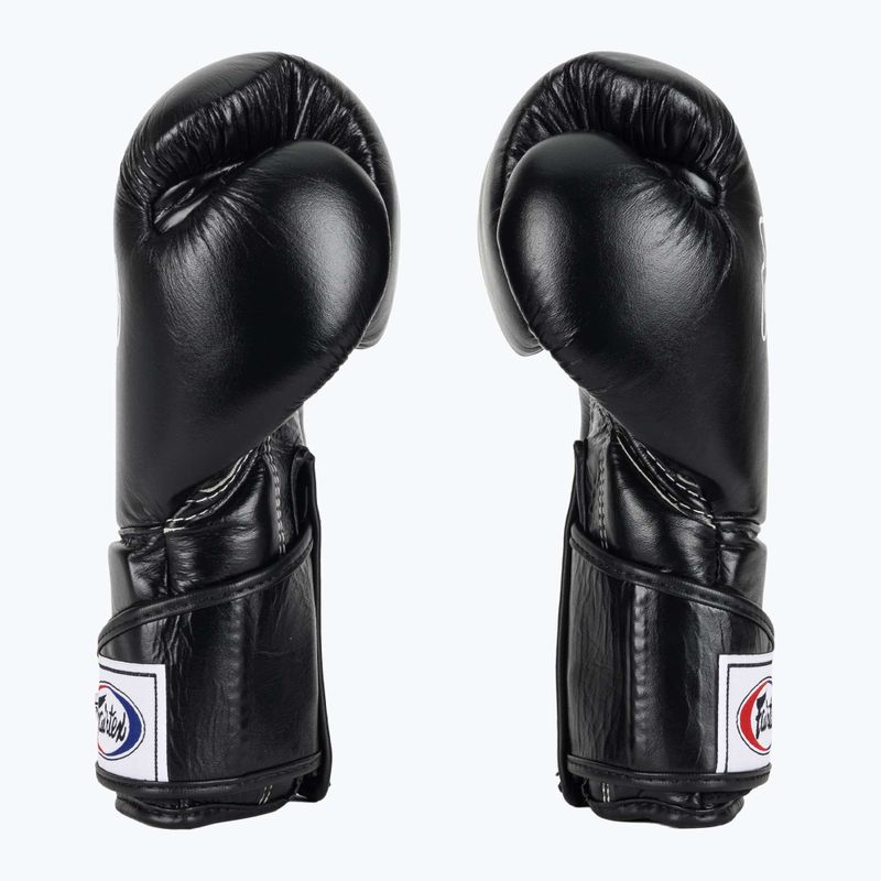 Guantoni da boxe Fairtex Stylish Angular Sparring - Pollice bloccato nero 4