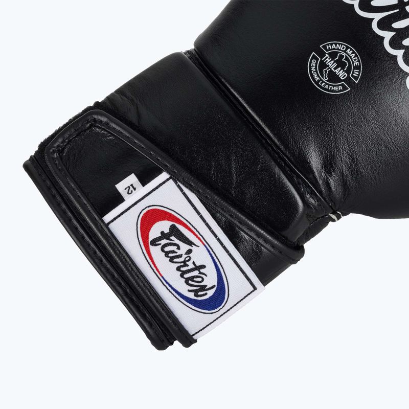 Guantoni da boxe Fairtex Stylish Angular Sparring - Pollice bloccato nero 6