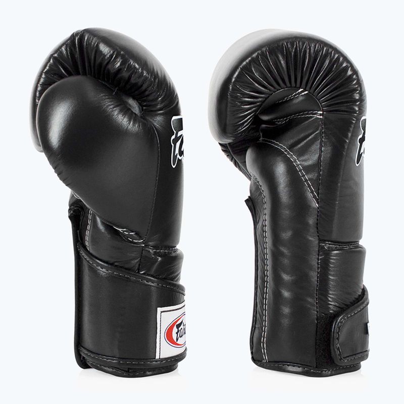 Guantoni da boxe Fairtex Stylish Angular Sparring - Pollice bloccato nero 10