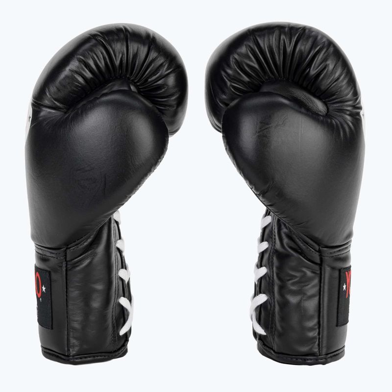 YOKKAO Matrix Lace Up guantoni da boxe uomo nero 4
