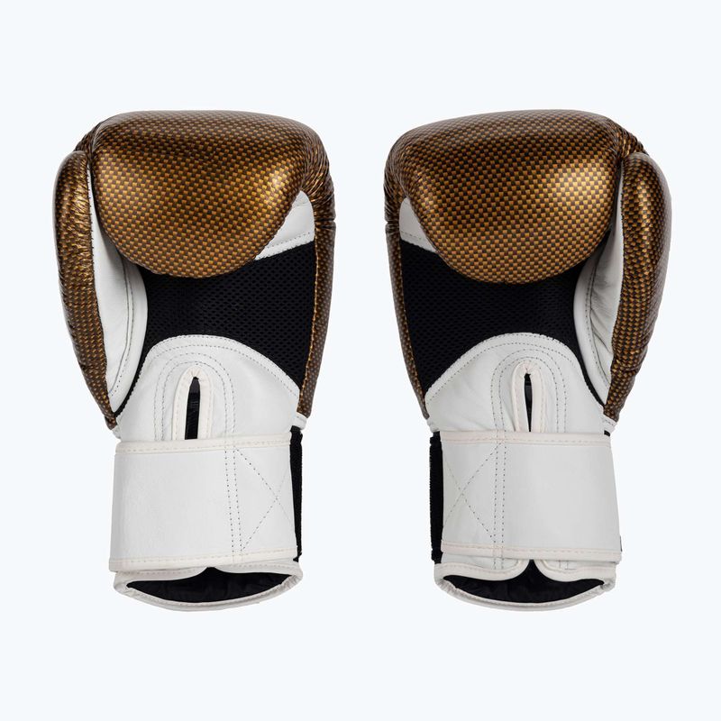 Guantoni da boxe Top King Muay Thai Empower bianco/oro 3