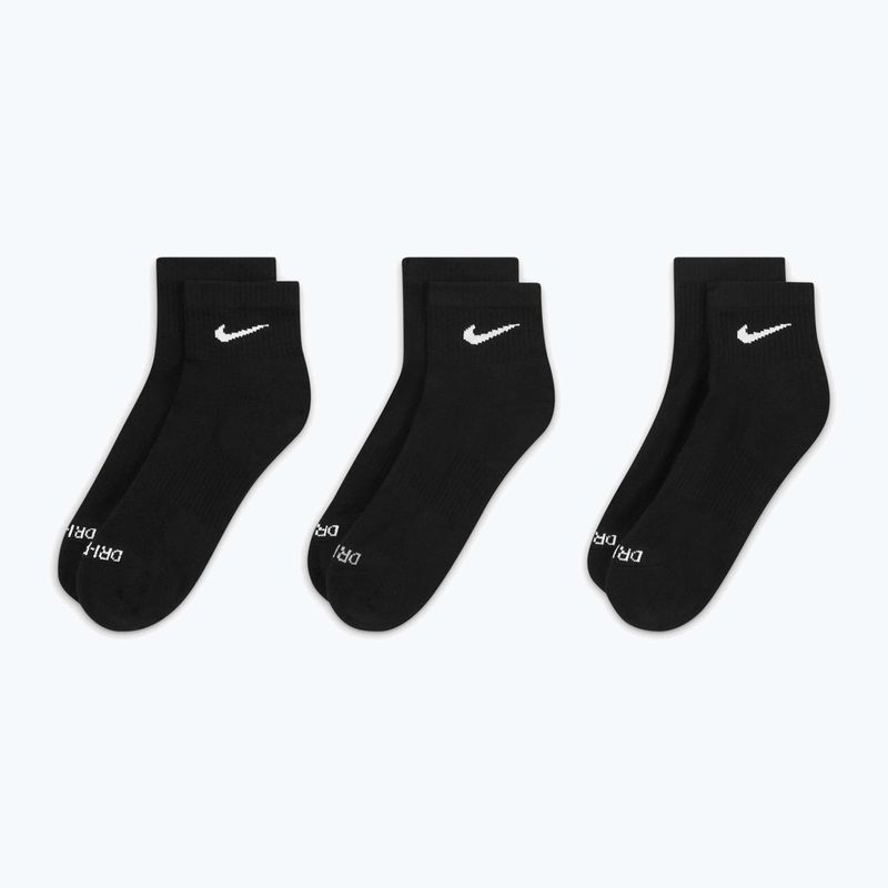 Calzini Nike Everyday Plus Cushioned Ankle 3 paia black/white 3