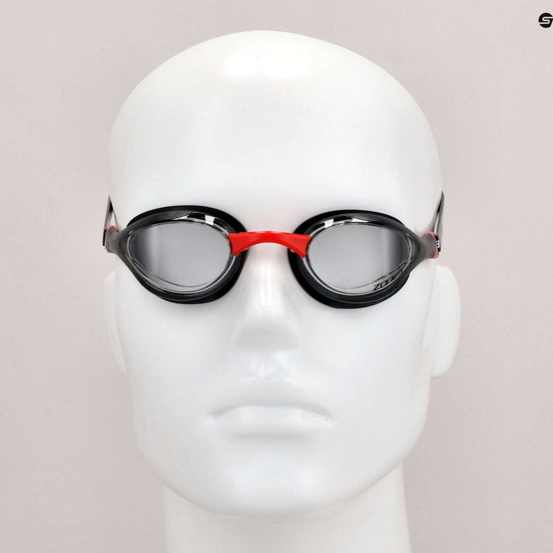 Occhiali da nuoto ZONE3 Volare Streamline Racing nero/rosso 9