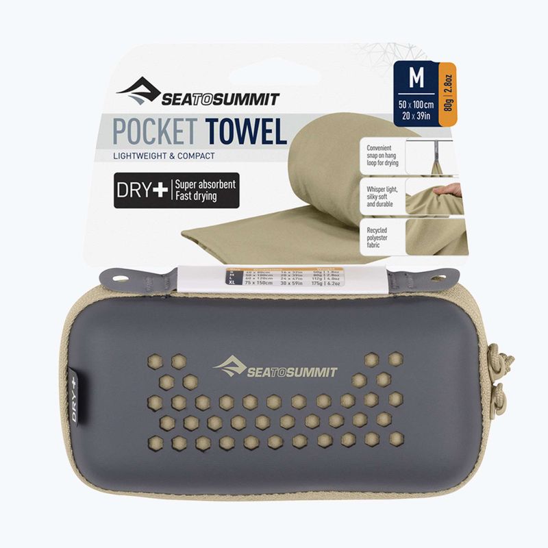 Asciugamano ad asciugatura rapida Sea to Summit Pocket Towel beluga 5