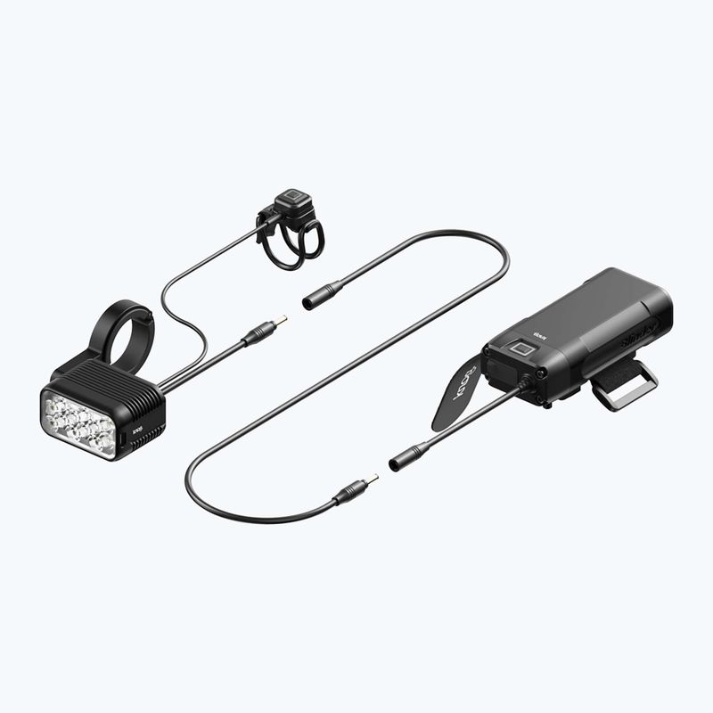 Knog Blinder X 1800 luce anteriore per bicicletta + batteria 10000mAh nero 2
