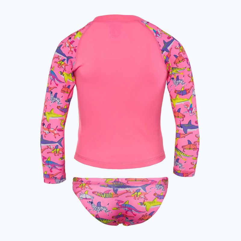 Longsleeve + slip da nuoto per bambini Funkita Zippy Rashie & Brief learner lane 2