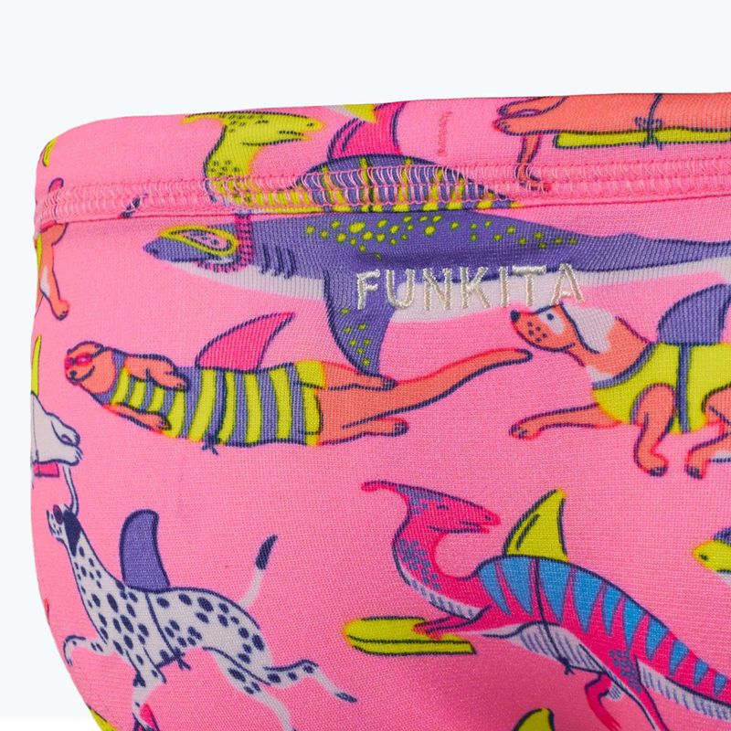 Longsleeve + slip da nuoto per bambini Funkita Zippy Rashie & Brief learner lane 4