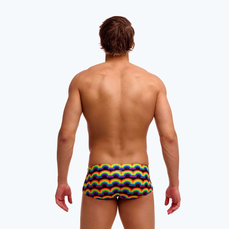 Boxer da nuoto da uomo Funky Trunks Sidewinder Trunks rainbowie 4