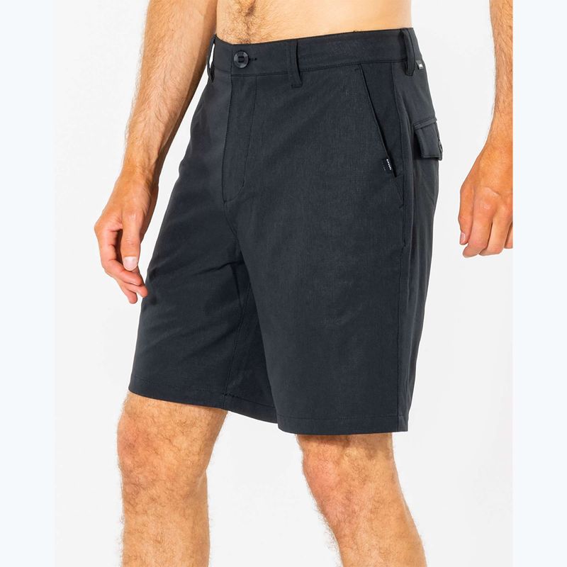 Pantaloncini Rip Curl Boardwalk Oceanside da uomo, nero 5