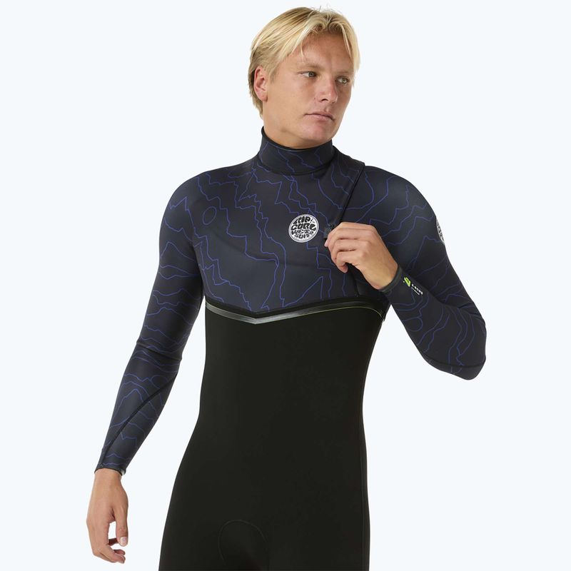 Uomo Rip Curl E-Bomb 3/2 mm Zip Free Sub wild berry Swim Foam 4