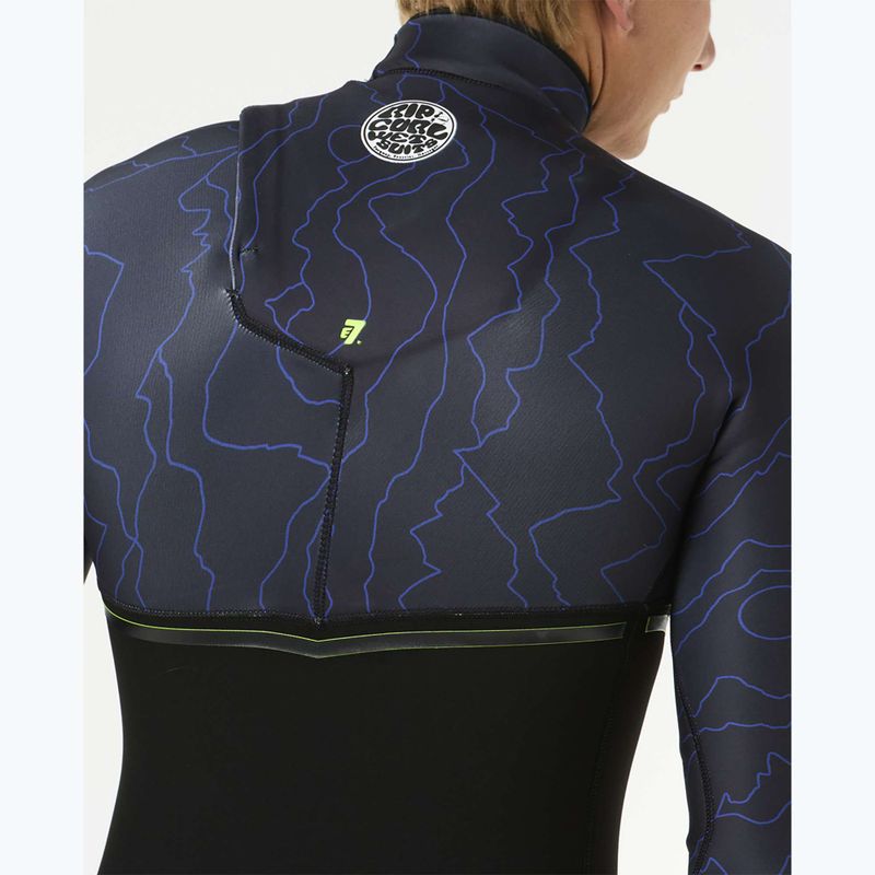 Uomo Rip Curl E-Bomb 3/2 mm Zip Free Sub wild berry Swim Foam 5