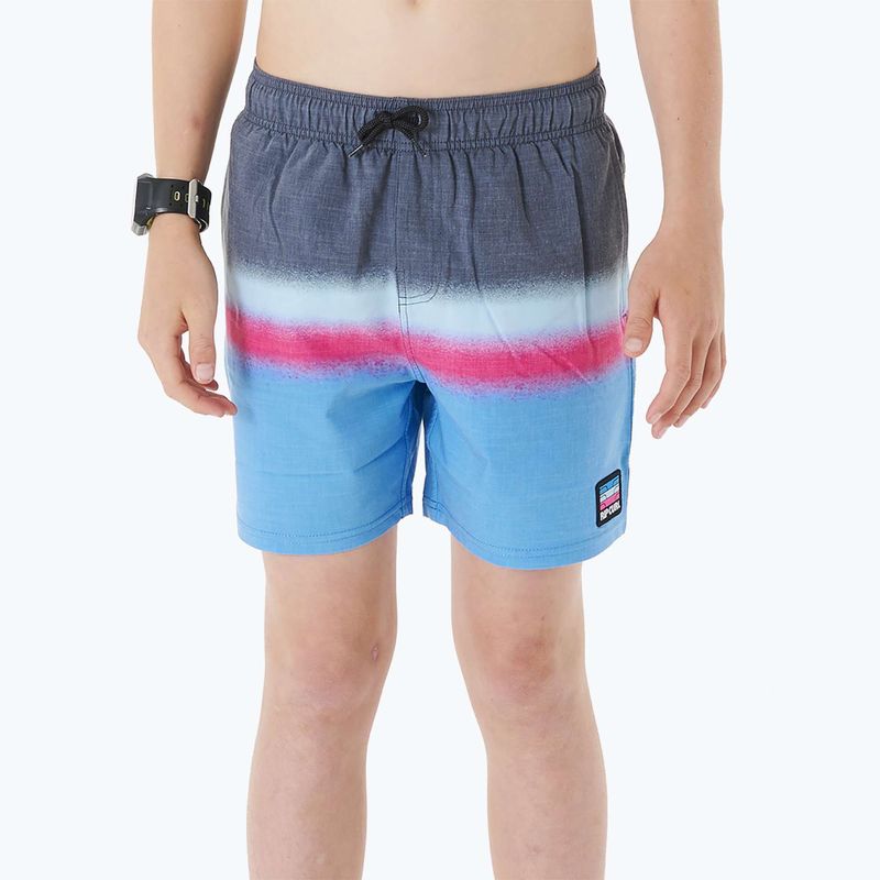 Pantaloncini da bagno Rip Curl Surf Revival Volley per bambini, nero 4