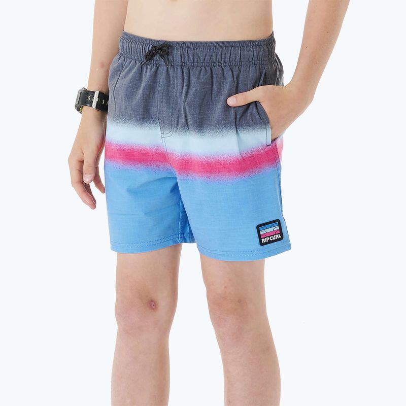 Pantaloncini da bagno Rip Curl Surf Revival Volley per bambini, nero 5