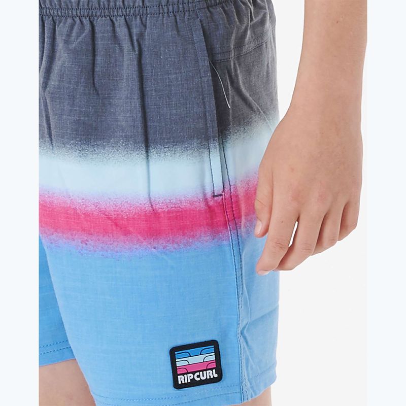 Pantaloncini da bagno Rip Curl Surf Revival Volley per bambini, nero 6