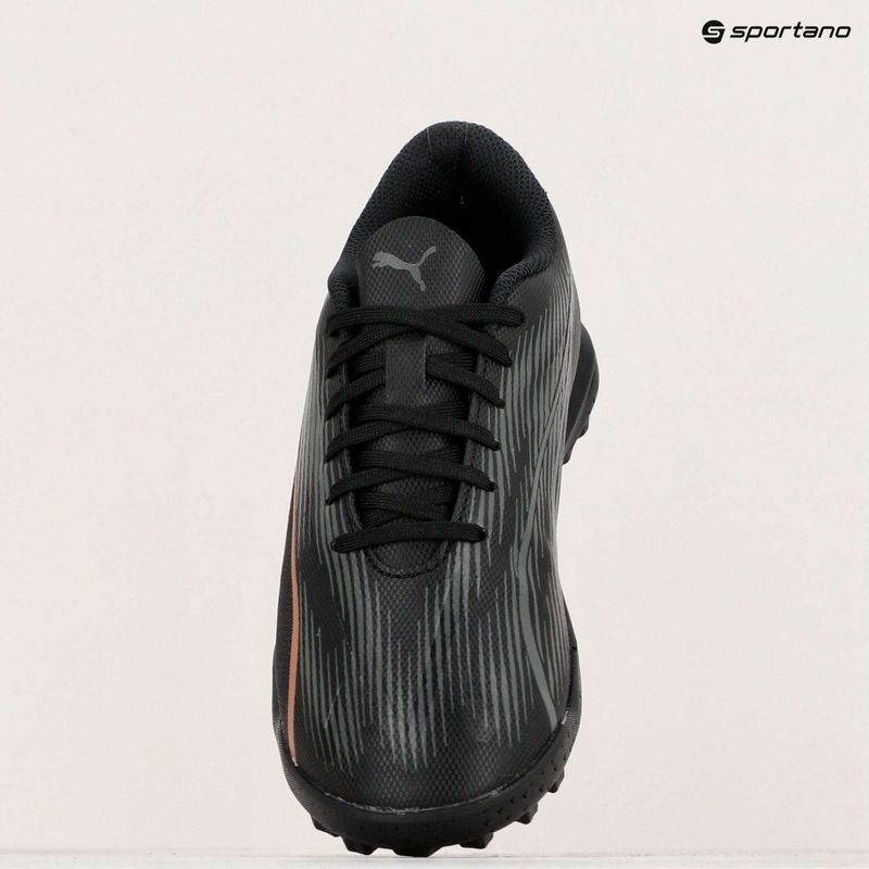 PUMA Ultra Play TT Jr scarpe da calcio per bambini puma nero/rosa rame 9
