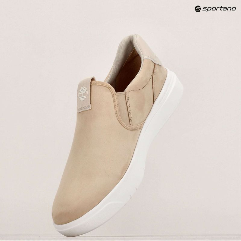 Timberland Seneca Bay Slip On Uomo scarpe in nabuk beige chiaro 9