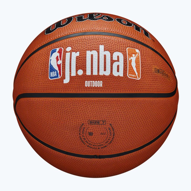Wilson NBA JR Fam Logo Autentico Outdoor marrone basket taglia 6 5