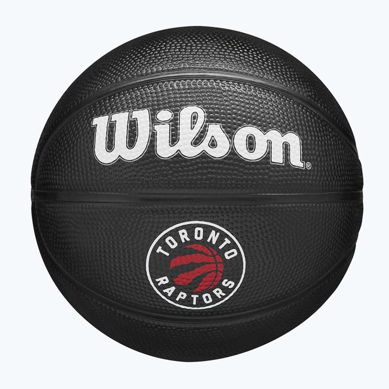 Pallone da basket Wilson NBA Tribute Mini Toronto Raptors bambino nero taglia 3