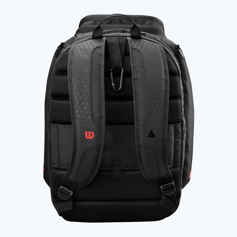 Zaino da tennis Wilson Clash V3 Super Tour nero/infrarosso 3