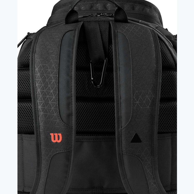 Zaino da tennis Wilson Clash V3 Super Tour nero/infrarosso 5