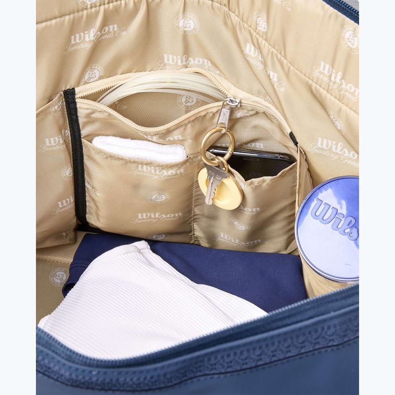 Borsa da tennis Wilson Roland Garros Session De Soiree Large Duffel 2026 navy/clay 8