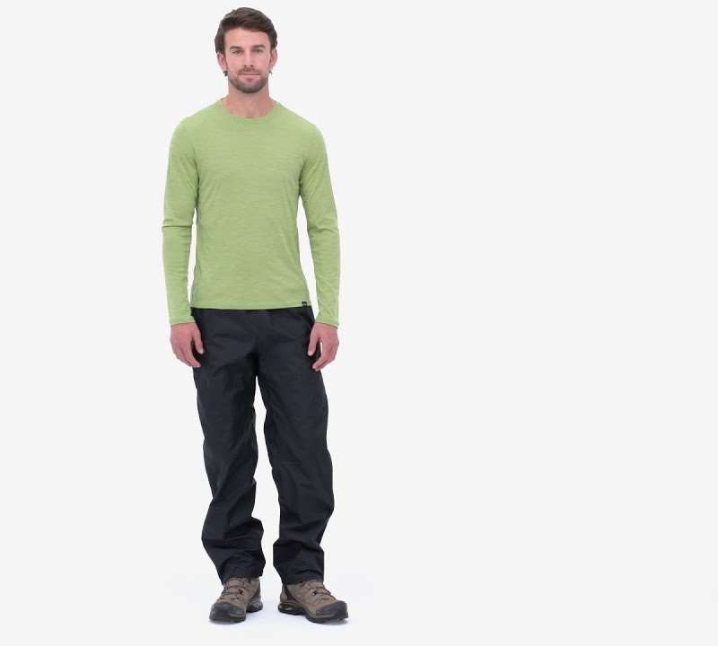 Pantaloni da pioggia Patagonia Torrentshell 3L da uomo Nero regolare 9