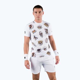 Maglietta da tennis da uomo HYDROGEN Tattoo Tech bianco