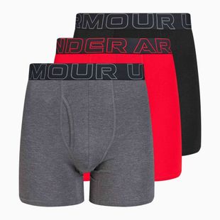 Under Armour Perf Cotton slip da uomo 6" 3 pezzi nero carbone/nero galassia